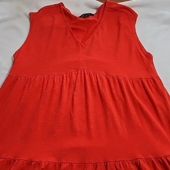 Women's Social Standard By Sanctuary Tiered Sleeveless Dress, Red, XL, Pre-Owned - Picture 9 of 9